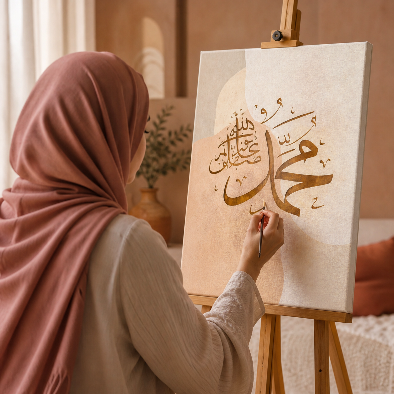 Lumière de Muhammad ﷺ – Kit de Peinture Spirituelle