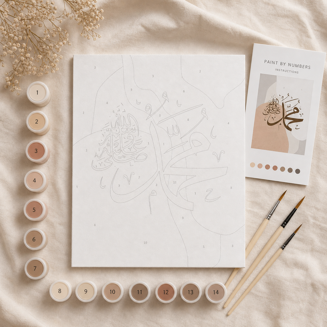 Lumière de Muhammad ﷺ – Kit de Peinture Spirituelle
